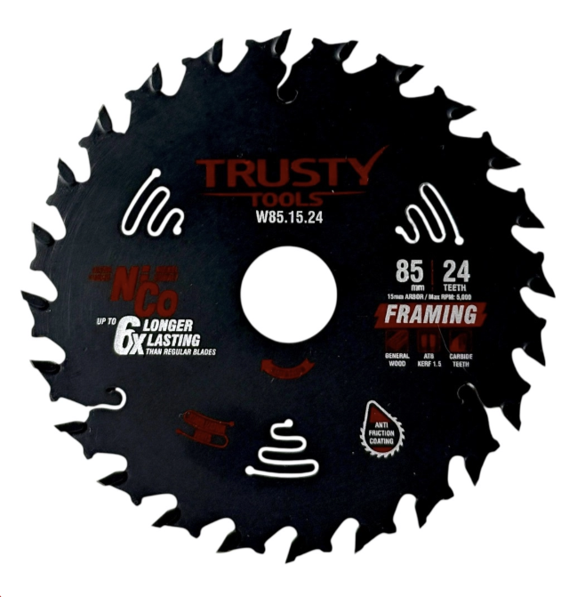 Диск пильный Trusty-Tools Framing 85х15 мм 24Т – №1
