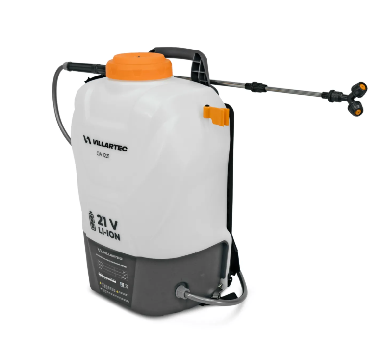 Аккумуляторный опрыскиватель Villartec OA1221 12 л.(1х2,0 Ач) – №1