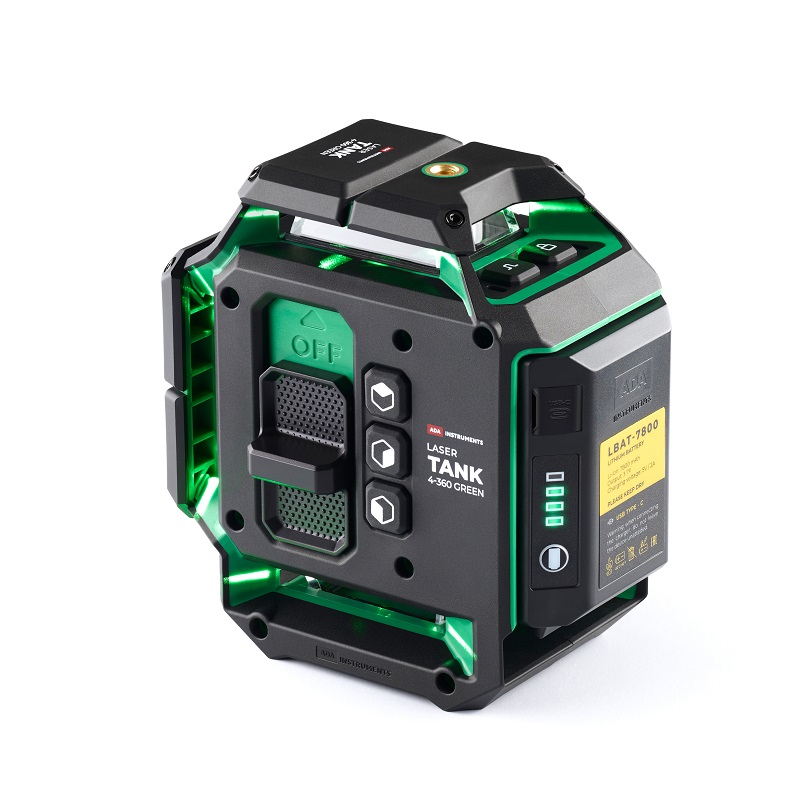 Уровень лазерный ADA LaserTank 4-360 Green Ultimate Edition – фото №1 Уровень лазерный ADA LaserTank 4-360 Green Ultimate Edition – №1