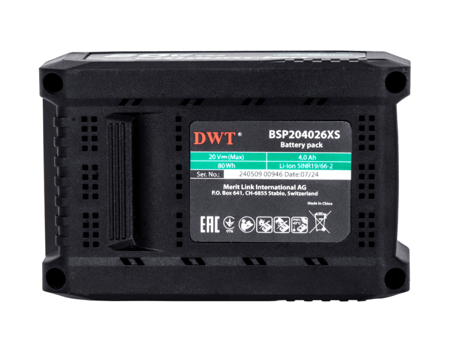 Аккумулятор DWT BSP204026XS 20V MAX – фото №2 Аккумулятор DWT BSP204026XS 20V MAX – №2