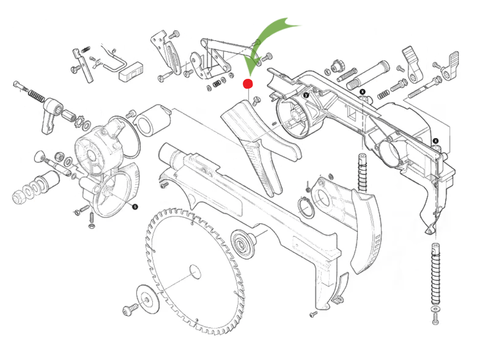 Входная шахта Bosch для торцовочной пилы GTM 12 – №1