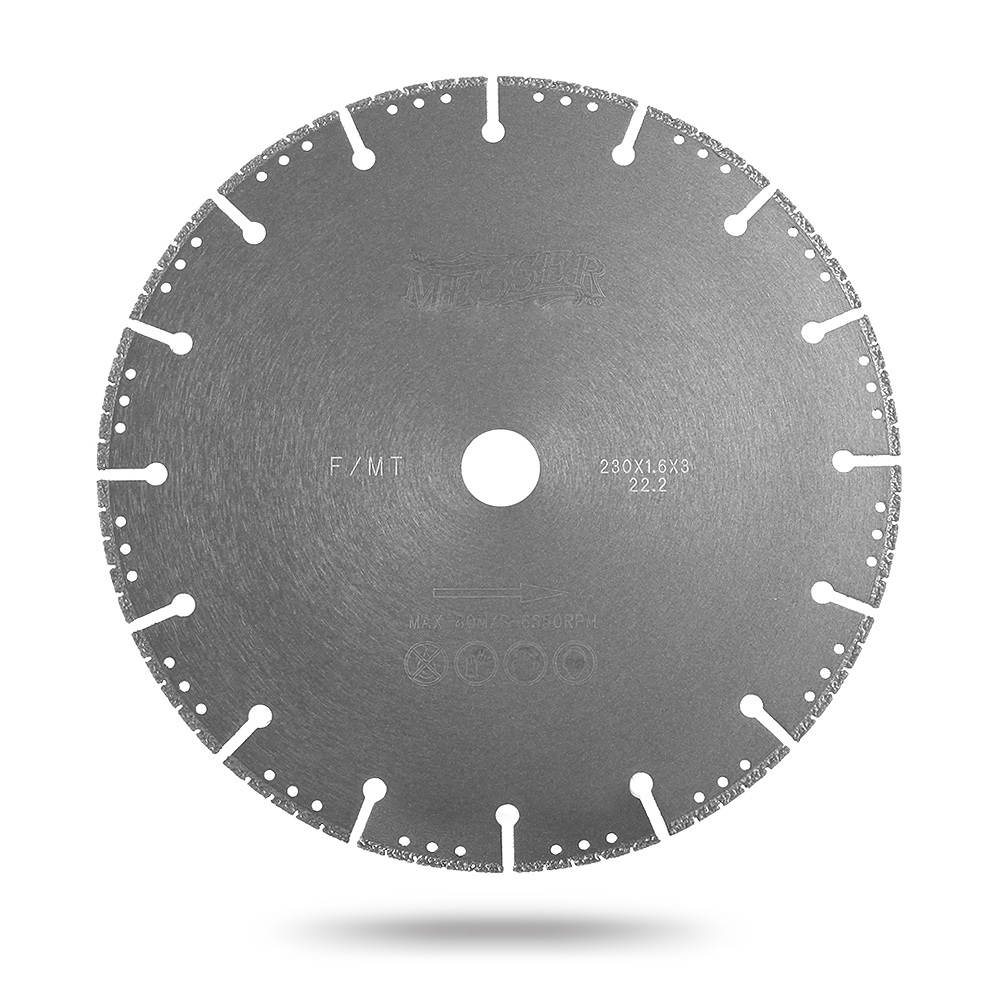 Диск алмазный Messer FM/T 230х22,2 мм по металлу – фото №1 Диск алмазный Messer FM/T 230х22,2 мм по металлу – №1