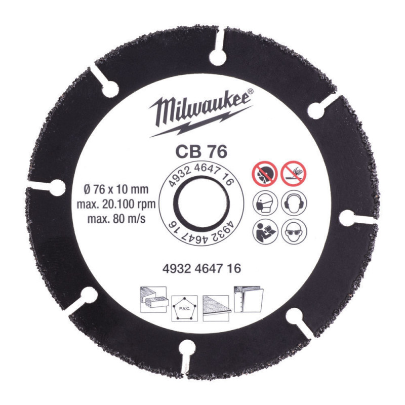 Диск пильный Milwaukee 76х10 мм для М12 FCOT – фото №1 Диск пильный Milwaukee 76х10 мм для М12 FCOT – №1