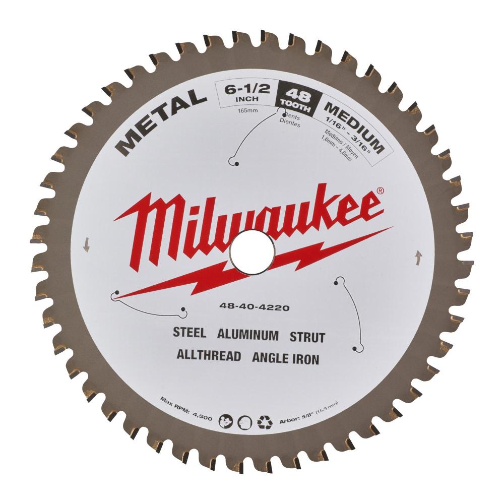Диск пильный Milwaukee 165x5/8x1,6 мм 48T по металлу – фото №1 Диск пильный Milwaukee 165x5/8x1,6 мм 48T по металлу – №1