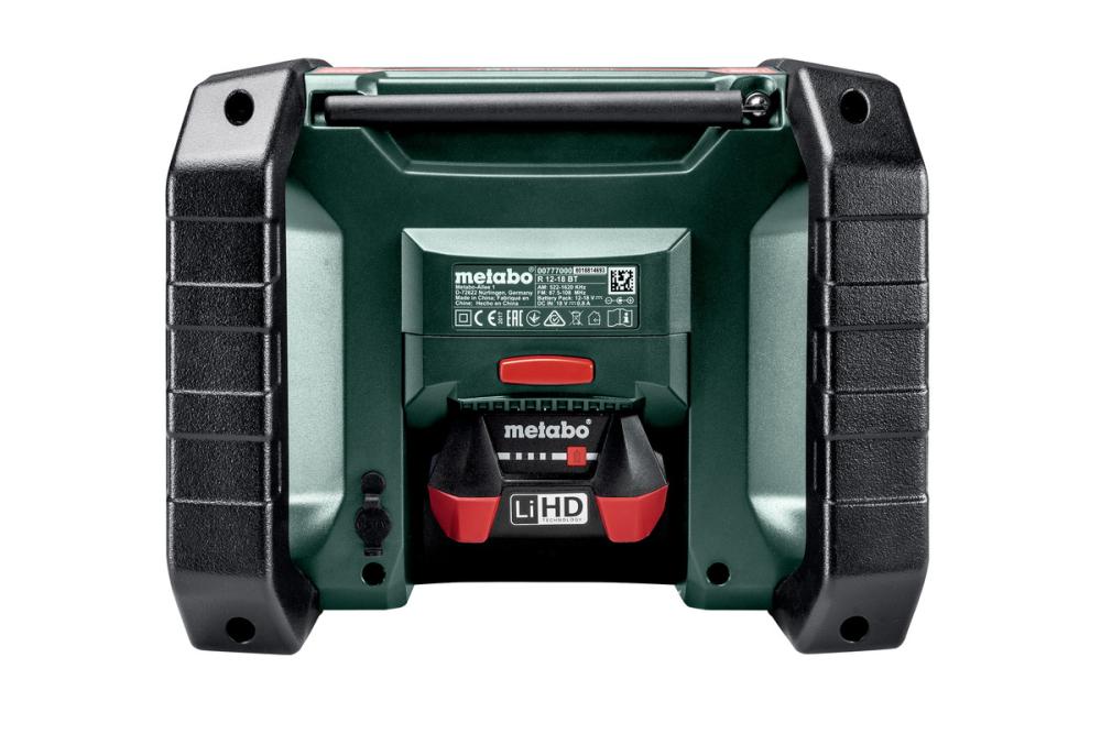 Радиоприемник Metabo BT R 12-18 без АКК и ЗУ – фото №1 Радиоприемник Metabo BT R 12-18 без АКК и ЗУ – №1