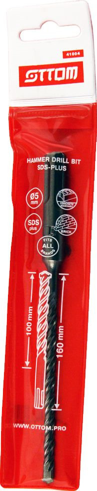 Бур SDS+ Ottom 5x160/100 мм – фото №1 Бур SDS+ Ottom 5x160/100 мм – №1