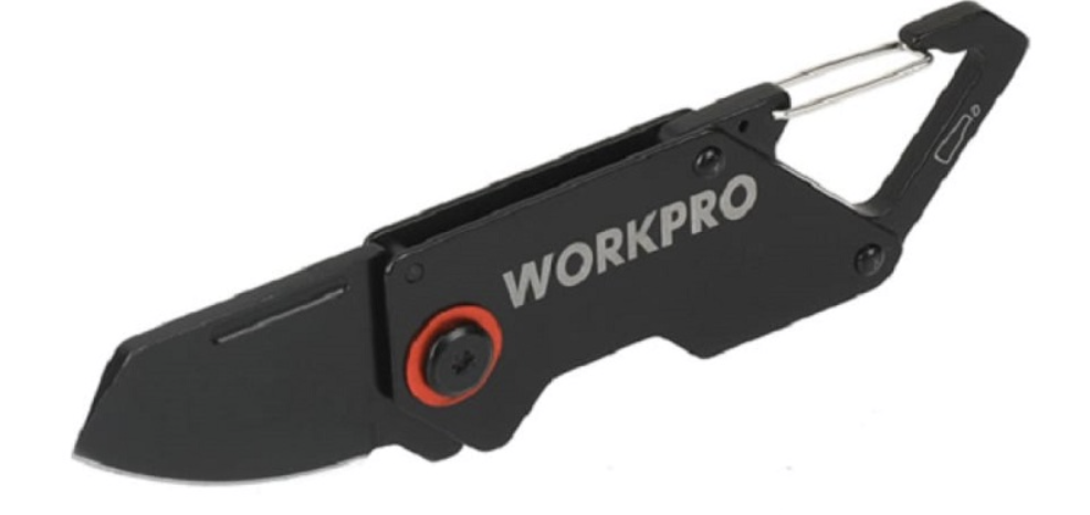 Нож складной WORKPRO с карабином (WP381009) – фото №1 Нож складной WORKPRO с карабином (WP381009) – №1