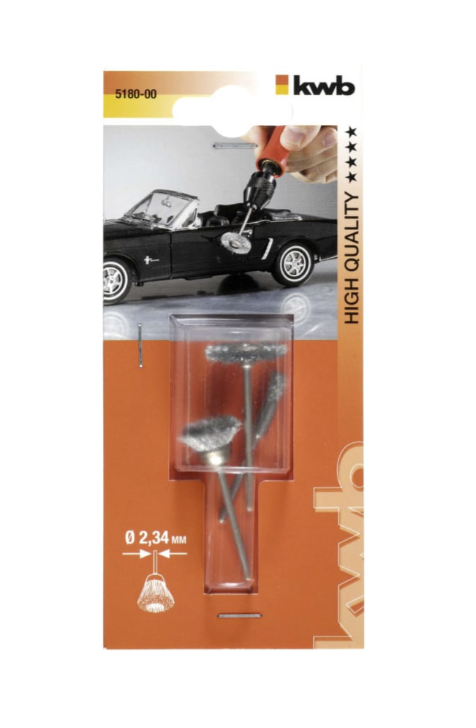 Набор щеток для гравера KWB 3 предмета (5180-00) – №1