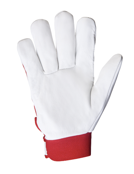 Перчатки Jeta Safety Mechanic красно-белые, размер L – №1