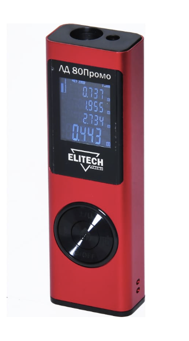 Лазерный дальномер Elitech ЛД 80 Промо – фото №1 Лазерный дальномер Elitech ЛД 80 Промо – №1