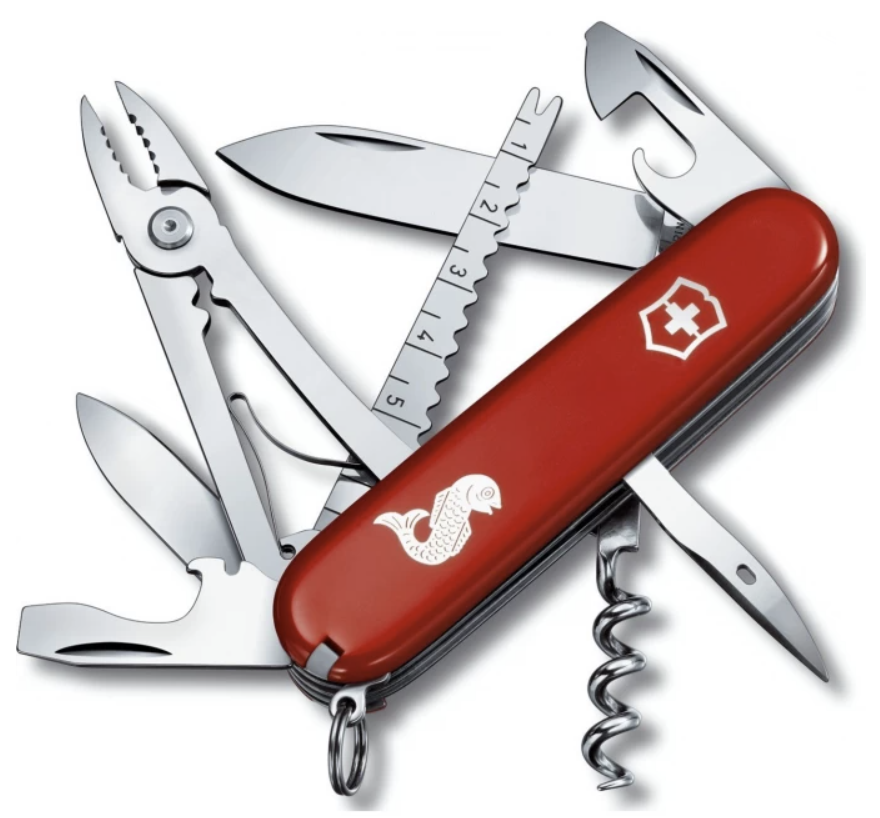 Нож многофункциональный Victorinox Angler (1.3653.72) – фото №1 Нож многофункциональный Victorinox Angler (1.3653.72) – №1