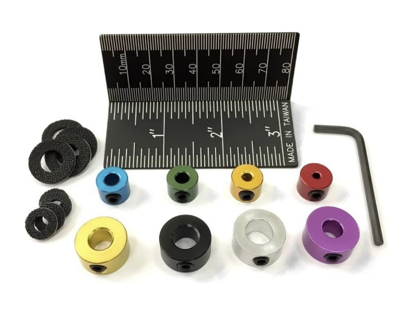 Набор стопорных колец Uniqtool с линейкой (8 шт) – №1