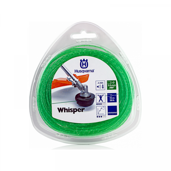 Леска для триммера Husqvarna Whisper 2,0 мм/15 м круглая – №1