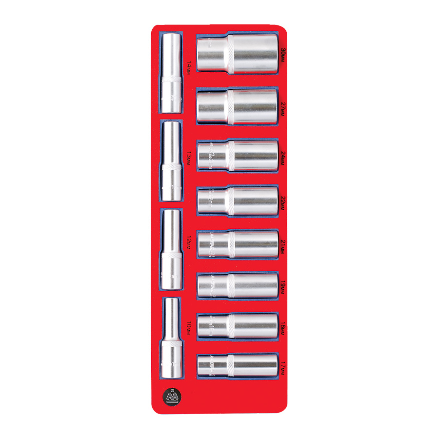 Набор торцевых головок Мастак глубоких 1/2” (12 шт) – №1