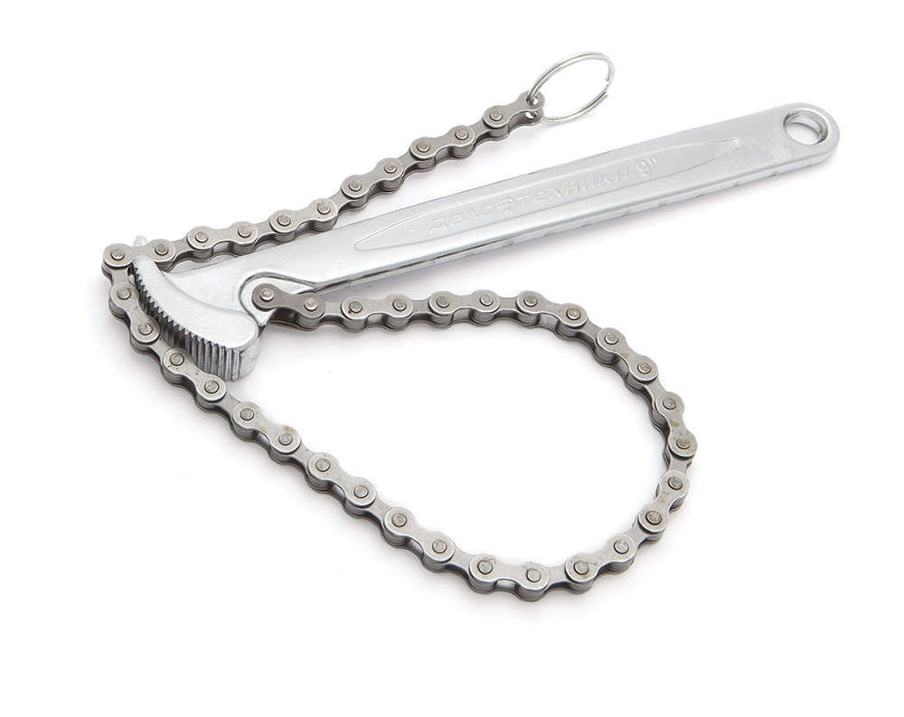 Съемник масляных фильтров Дело Техники Ø30 -160 мм, цепной – №1