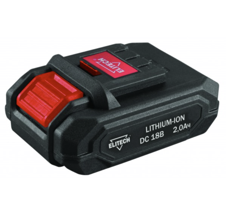 Аккумулятор Elitech 18В 2,0 Aч Li-ion 1820.098600 – фото №1 Аккумулятор Elitech 18В 2,0 Aч Li-ion 1820.098600 – №1