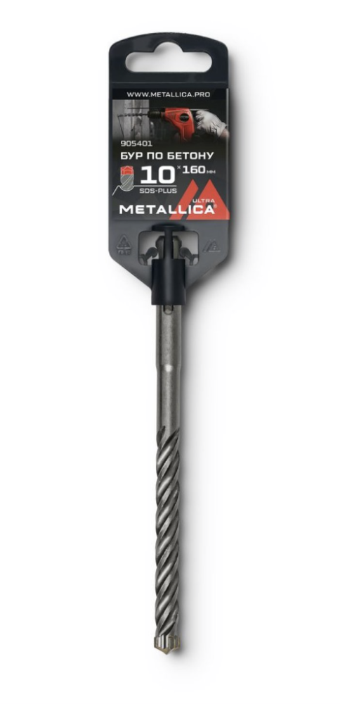 Бур крестовой SDS+ Metallica Ultra 10х160/100 мм – фото №1 Бур крестовой SDS+ Metallica Ultra 10х160/100 мм – №1