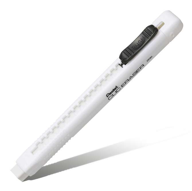 Ластик-карандаш Pentel Click Eraser 6х80 мм – фото №1 Ластик-карандаш Pentel Click Eraser 6х80 мм – №1