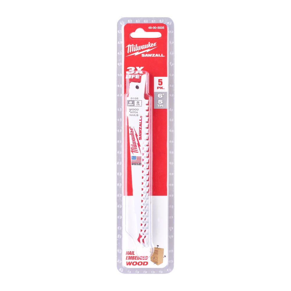 Полотно сабельное Milwaukee Fang Tip 150x5 мм (1 шт) – фото №1 Полотно сабельное Milwaukee Fang Tip 150x5 мм (1 шт) – №1
