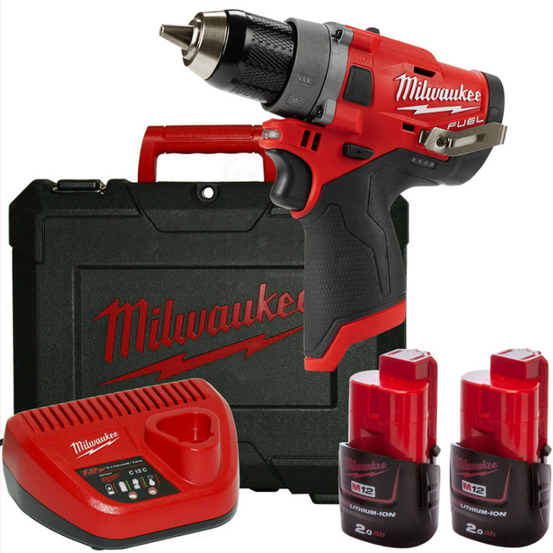 Аккумуляторная дрель-шуруповерт Milwaukee M12 FDD-202X FUEL (2х2,0 Aч) – фото №1 Аккумуляторная дрель-шуруповерт Milwaukee M12 FDD-202X FUEL (2х2,0 Aч) – №1