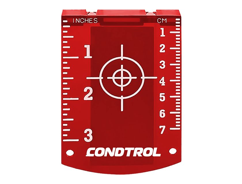 Мишень магнитная для нивелира Condtrol красная – №1