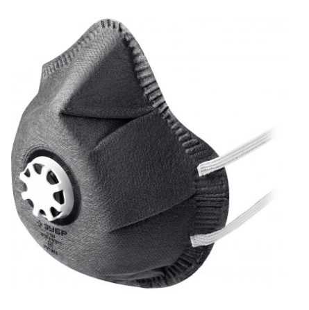 Маска фильтрующая Зубр ФГ-80 FFP1, коническая с угольным слоем (11168) – №1