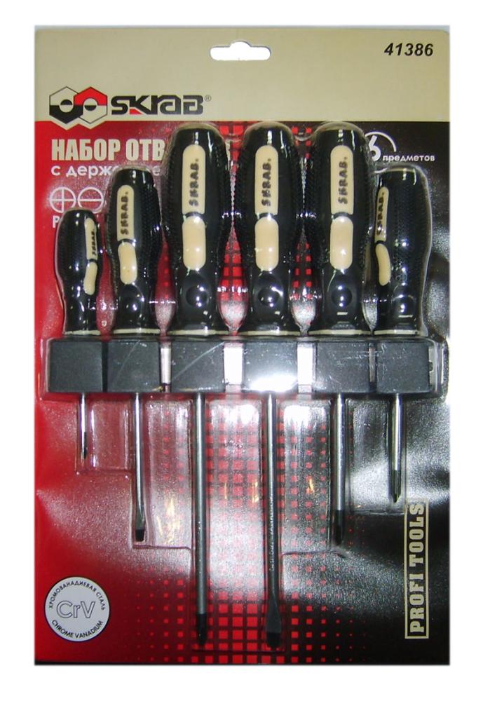 Набор отверток Skrab с держателем (6 шт) (41386) – №1