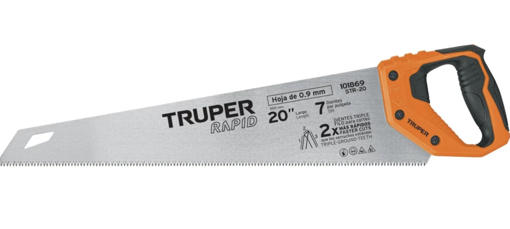 Ножовка по дереву Truper 500 мм STR-20 (101869) – фото №1 Ножовка по дереву Truper 500 мм STR-20 (101869) – №1