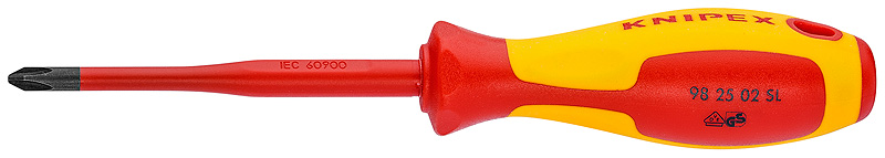 Отвертка крестовая Knipex VDE PZ1 х 80 мм диэлектрическая – фото №1 Отвертка крестовая Knipex VDE PZ1 х 80 мм диэлектрическая – №1