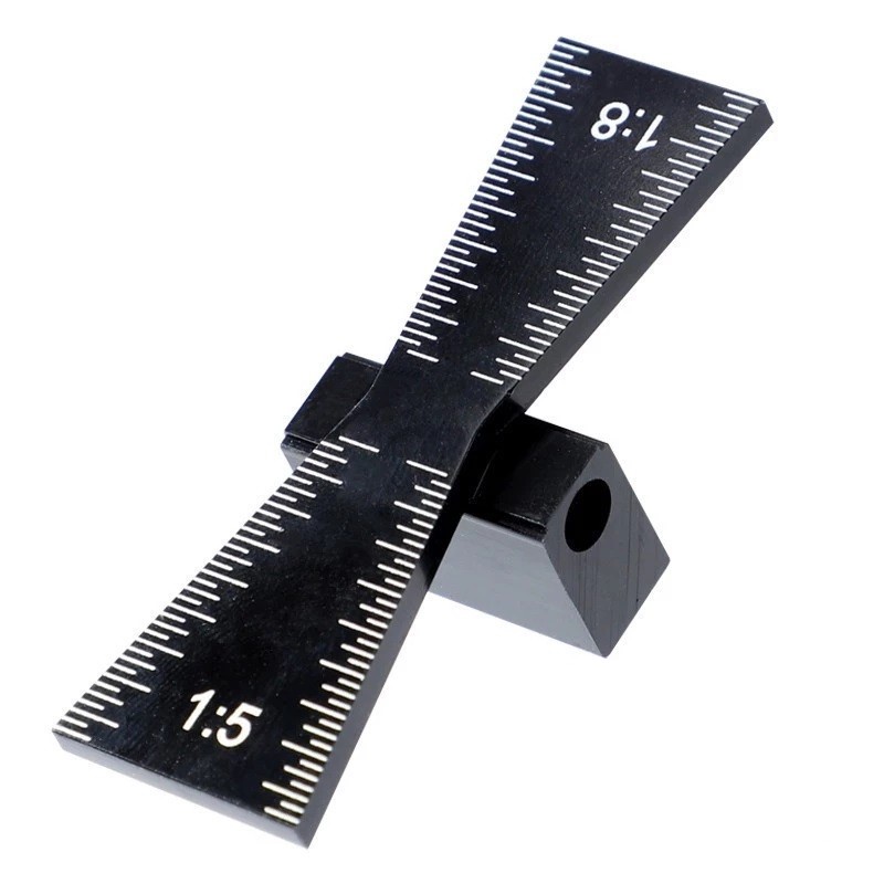 Шаблон для разметки соединения "Ласточкин хвост" Uniqtool UTM-033D 64х24 мм – №1