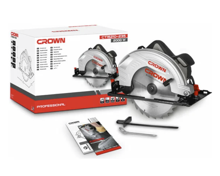 Пила циркулярная Crown CT15210-235 – фото №1 Пила циркулярная Crown CT15210-235 – №1