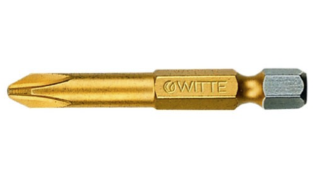 Бита Witte TiN PH2х50 мм – фото №1 Бита Witte TiN PH2х50 мм – №1