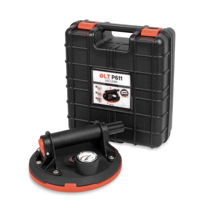 Присоска с поршнем и манометром DLT 8" в кейсе (P611) – №1