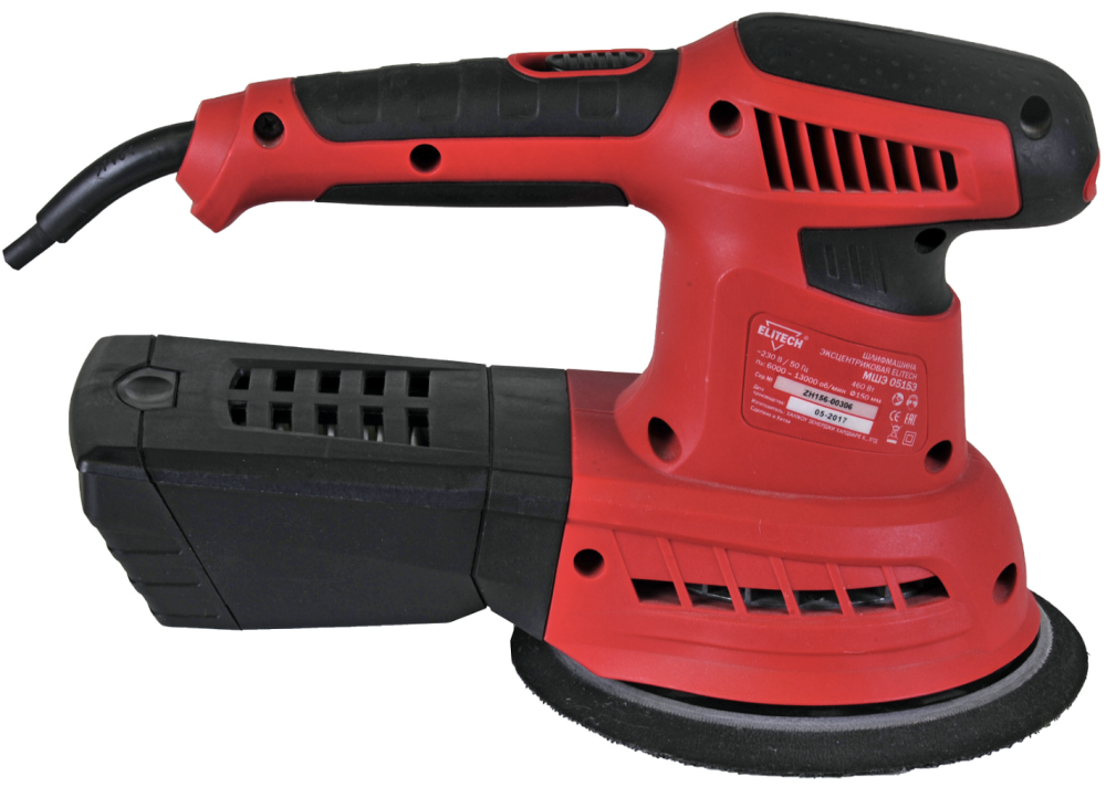 Эксцентриковая шлифовальная машина Elitech МШЭ 0515Э – №2