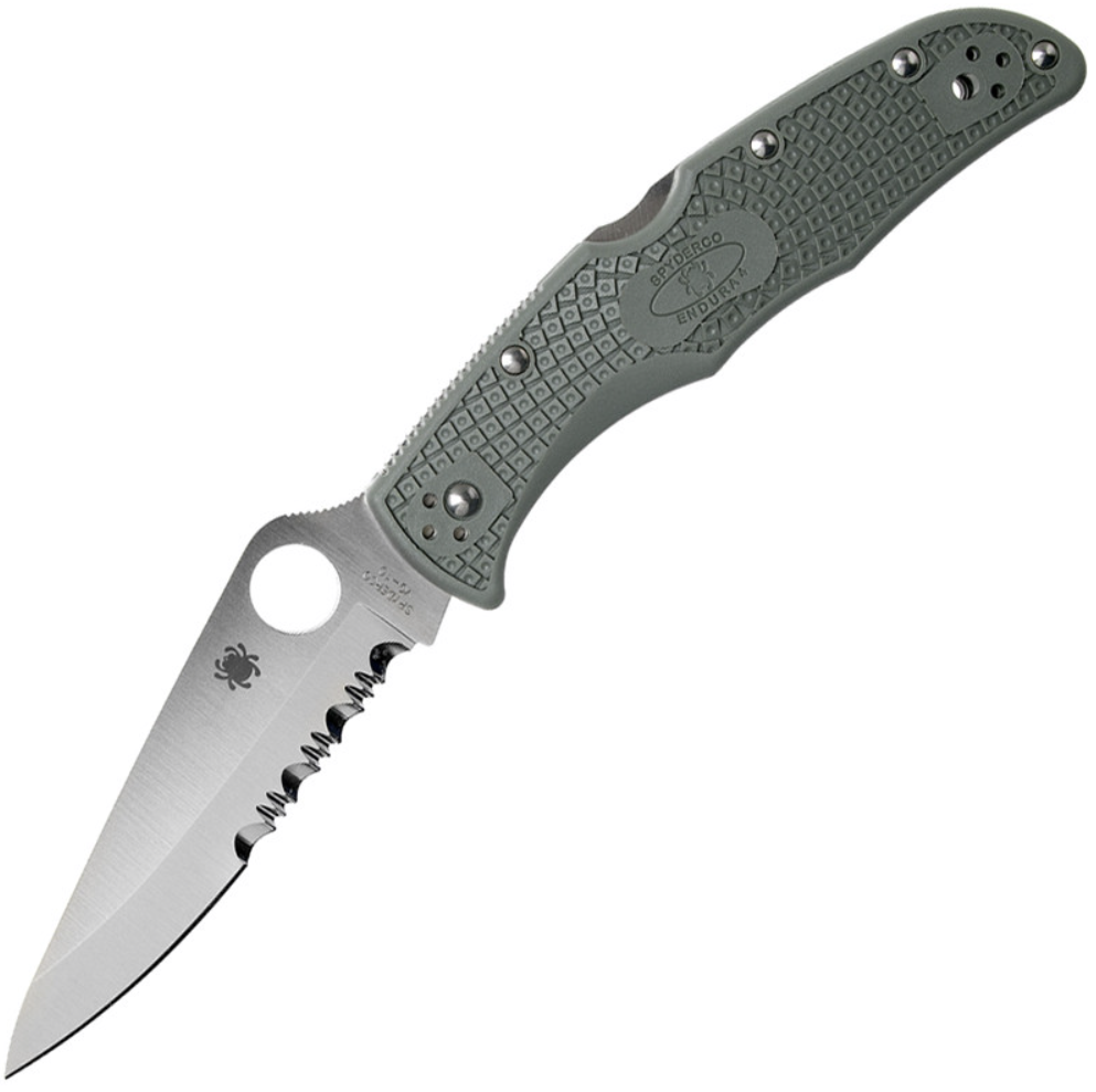 Нож Spyderco Endura 4 с рукоятью Green FRN (10PSFG) – №1