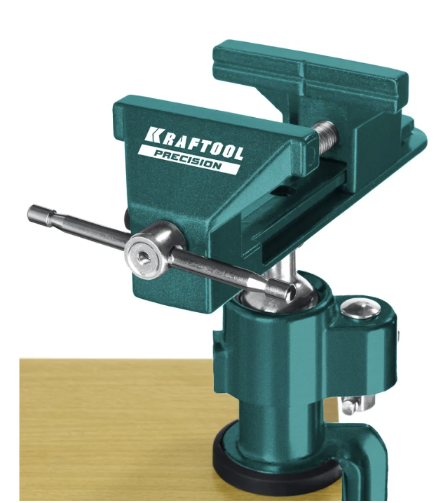 Тиски слесарные Kraftool Precision 75 мм шарнирно-повортные (32711-75) – №5