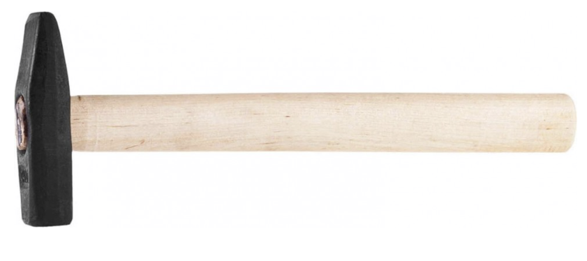 Молоток слесарный СИБИН 400 гр с деревянной рукояткой – №1