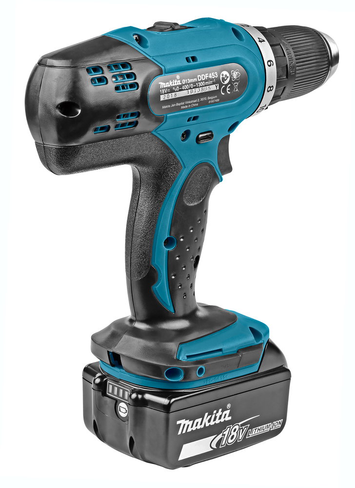 Аккумуляторная дрель-шуруповерт Makita DDF 453SYE (2х1,5 Ач) – фото №2 Аккумуляторная дрель-шуруповерт Makita DDF 453SYE (2х1,5 Ач) – №2