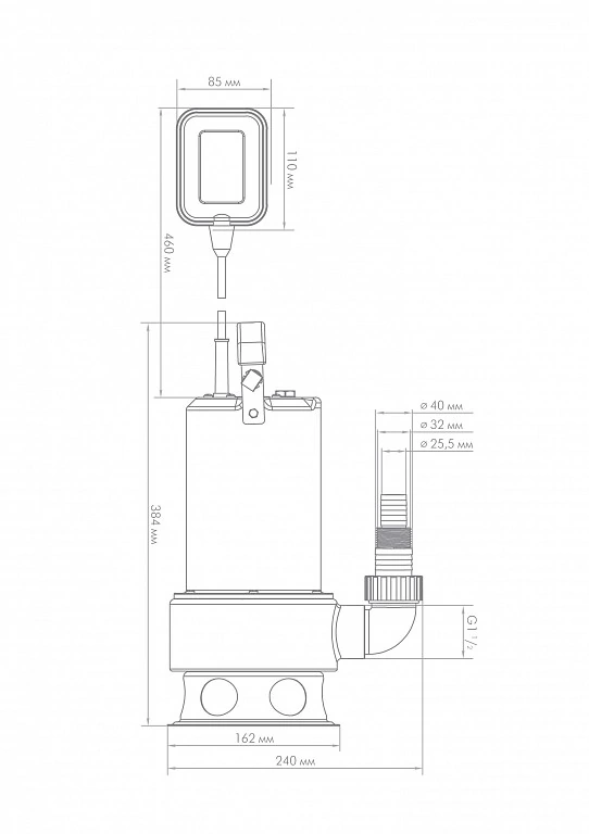 Насос фекальный Джилекс 260/10Н – №3