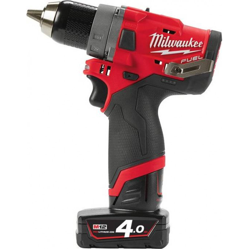 Аккумуляторная дрель-шуруповерт Milwaukee M12 FDD-402X FUEL (2х4,0 Aч) – фото №1 Аккумуляторная дрель-шуруповерт Milwaukee M12 FDD-402X FUEL (2х4,0 Aч) – №1