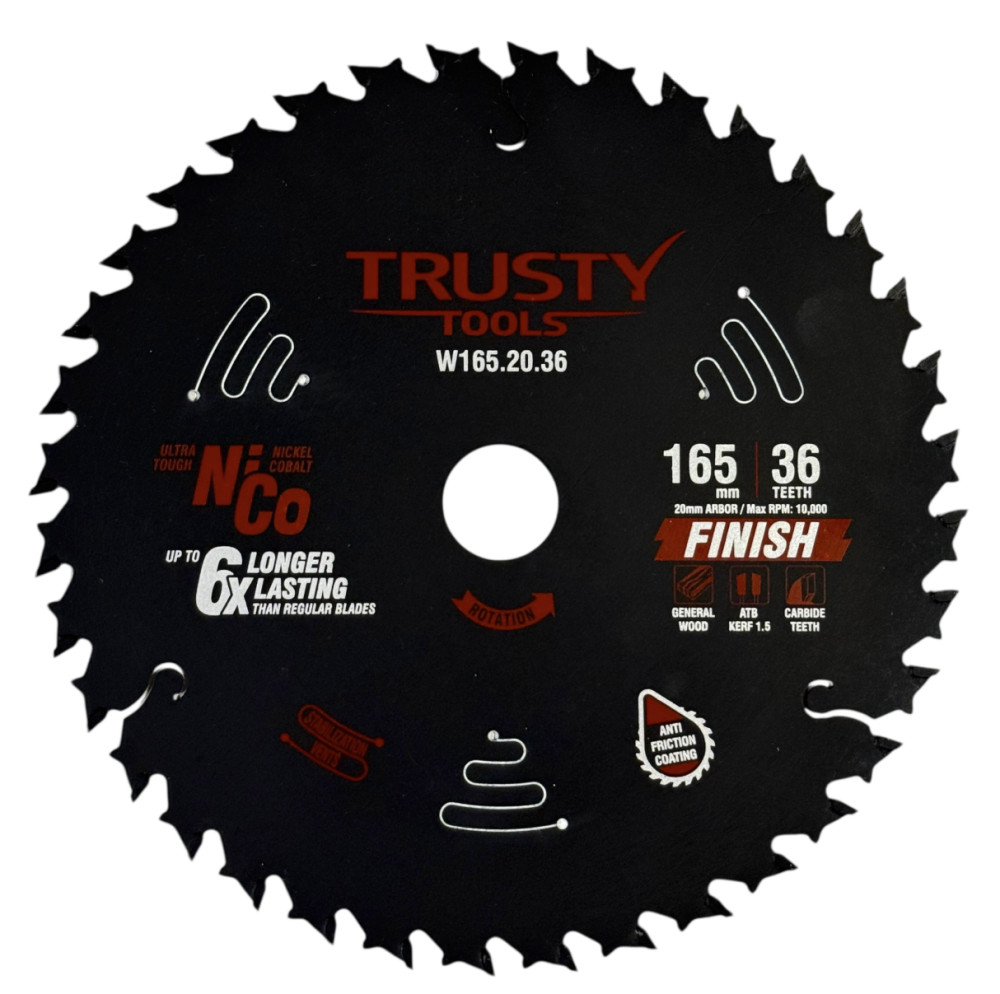 Диск пильный Trusty-Tools Finish 165х20 мм 36Т – фото №1 Диск пильный Trusty-Tools Finish 165х20 мм 36Т – №1