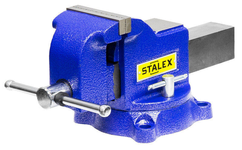Тиски слесарные Stalex M-80 Гризли 200х200 мм поворотные – №1