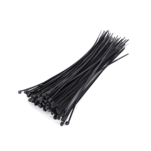 Стяжки нейлоновые Strong 2,5х150 мм черные (100 шт) – №1