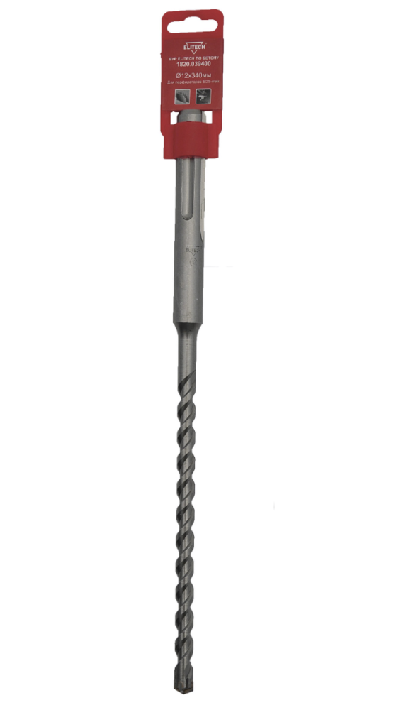 Бур крестовой SDS-max Elitech 12х340 мм – фото №1 Бур крестовой SDS-max Elitech 12х340 мм – №1