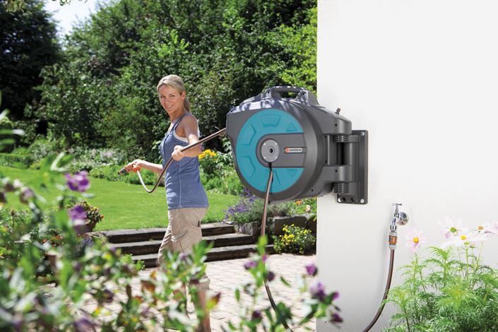 Шланг настенный автоматический на катушке Gardena Comfort 35 м – №4