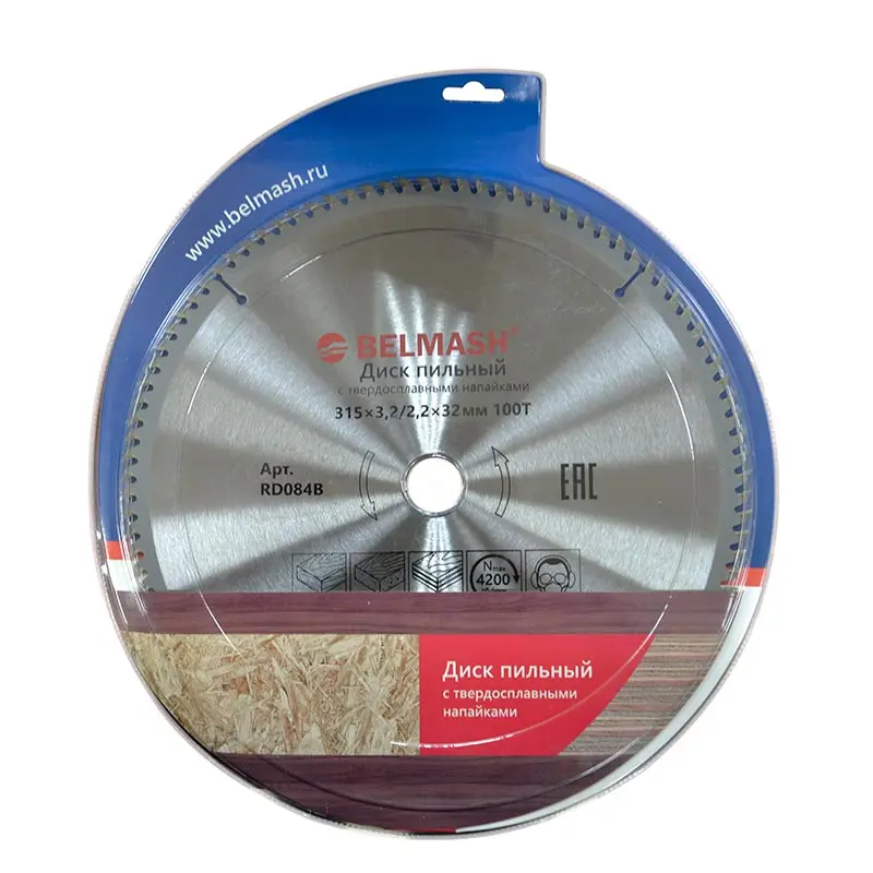 Диск пильный Белмаш 315х3,4/2,2х32 мм 100Т по ламинату – №1