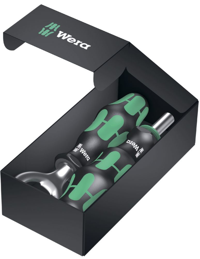 Отвертка с насадками Wera Kraftform Kompakt 28 + открывалка (136504) – №1
