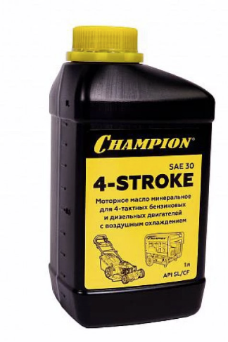 Масло для 4-х тактного двигателя Champion SAE30 API SL/CF 1 л минеральное – №1