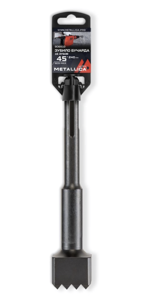 Зубило бучарда SDS-max Metallica Ultra 16T 45х240/100 мм – фото №1 Зубило бучарда SDS-max Metallica Ultra 16T 45х240/100 мм – №1