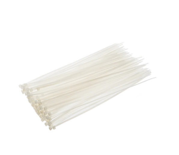 Стяжки нейлоновые Strong 3,6х300 мм белые (100 шт) – №1